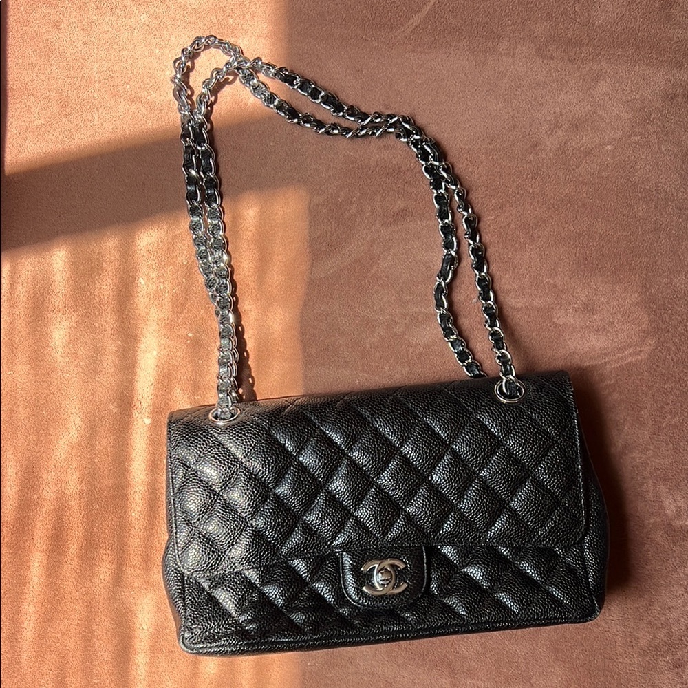 Chanel Black Quilted Leather Shoulder Bag